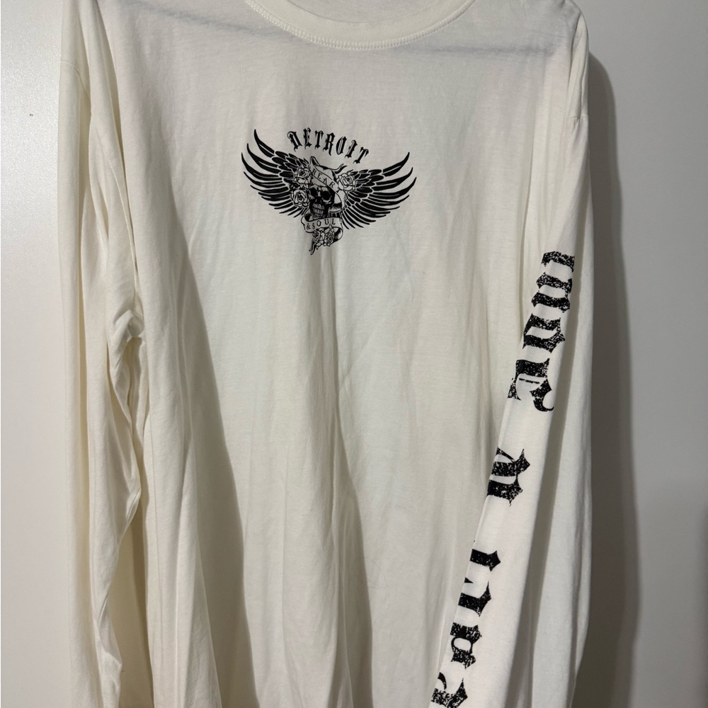 Ardene Cream Graphic Long Sleeve Tee